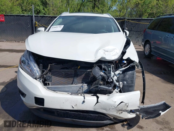 2016 Nissan Murano S z VIN 5N1AZ2MH0GN163147, wystawiony jako IAAI lot #42068756 z przebiegiem 29 149 mil mil oraz . Historia ofert i sprzedaży dostępna na DreamBid. Obrazek 6.