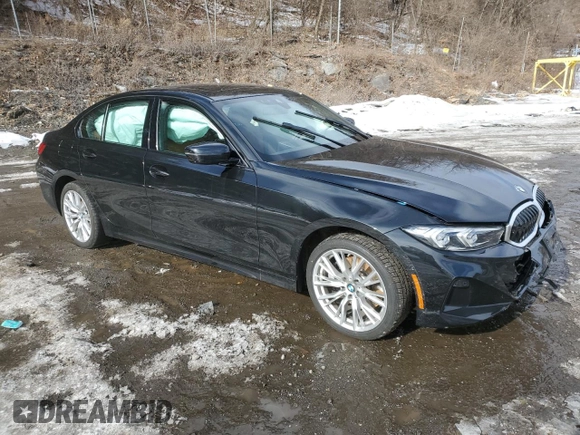 2023 BMW 3 Series 330i xDrive with VIN 3MW89FF09P8D76308, listed as a Copart auction lot 45942695 with 0 mi miles and Salvage Title. Bid and sale history available at carsss.com. Image 4.