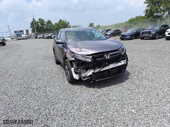 2022 Honda CR-V EX-L with VIN 2HKRW2H84NH660130, listed as a Copart auction lot 53489165 with 18,536 mi miles and Salvage Title. Bid and sale history available at carsss.com. Image 3.