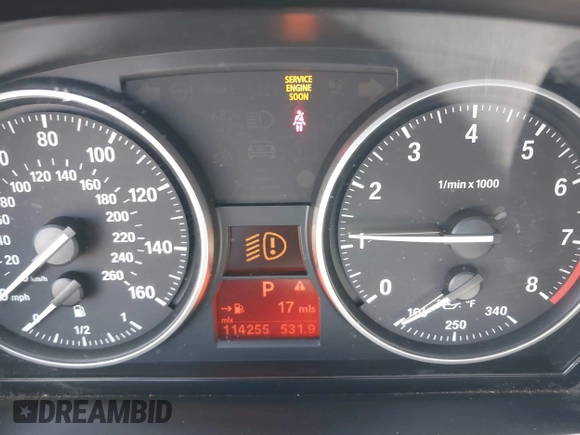 2011 BMW 3 Series 328i with VIN WBAKE3C51BE557814, listed as a IAAI auction lot 42196874 with 114,255 mi miles and . Bid and sale history available at carsss.com. Image 7.