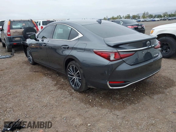 2025 Lexus ES 300h with VIN 58ADA1C10SU057257, listed as a IAAI auction lot 42192136 with 8,030 mi miles and . Bid and sale history available at DreamBid. Image 3.