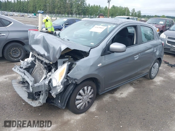 2021 Mitsubishi Mirage ES z VIN ML32AUHJ5MH014447, wystawiony jako IAAI lot #42429043 z przebiegiem 54 147 mil mil oraz . Historia ofert i sprzedaży dostępna na DreamBid. Obrazek 17.