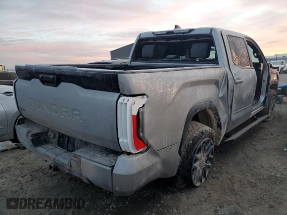 2023 Toyota Tundra Platinum with VIN 5TFNA5DB9PX128945, listed as a Copart auction lot 83960764 with Not provided miles and Salvage title. Bid and sale history available at DreamBid. Image 3.
