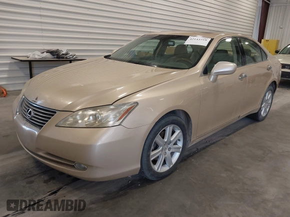 2008 Lexus ES 350 with VIN JTHBJ46G382178257, listed as a IAAI auction lot 42143318 with 244,678 mi miles. Bid and sale history available at carsss.com. Image 2.