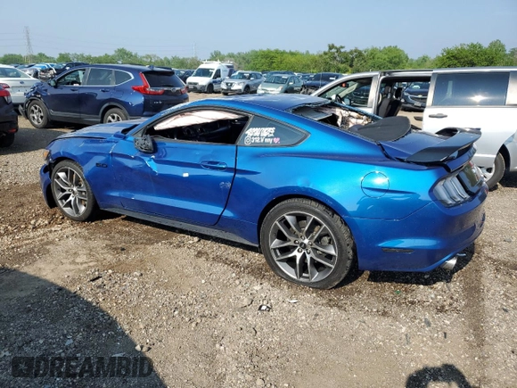 2017 Ford Mustang GT с VIN 1FA6P8CF9H5343477, выставлен на аукционе Copart как лот 59979935 с пробегом 47 444 миль миль и Списание • Salvage title. История ставок и продаж доступна на DreamBid. Изображение 2.