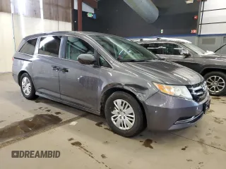 2015 Honda Odyssey LX with VIN 5FNRL5H26FB131655, listed as a Copart auction lot 45963365 with 214,535 mi miles and Clean Title. Bid and sale history available at carsss.com. Image 4.