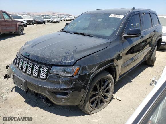 2022 Jeep Grand Cherokee WK Laredo E with VIN 1C4RJFAG4NC148340, listed as a Copart auction lot 62685594 with 59,743 mi miles and Salvage Title. Bid and sale history available at carsss.com. Image 1.