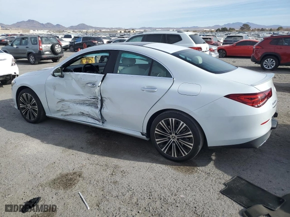 2021 Mercedes-Benz CLA with VIN W1K5J4GB0MN165627, listed as a Copart auction lot 41433215 with 63,511 mi miles and Salvage Title. Bid and sale history available at carsss.com. Image 2.