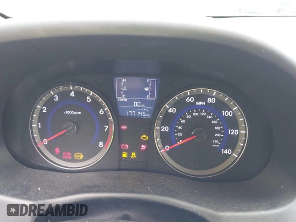 2016 Hyundai Accent SE with VIN KMHCT4AE9GU995267, listed as a IAAI auction lot 42347749 with 177,145 mi miles and . Bid and sale history available at DreamBid. Image 7.