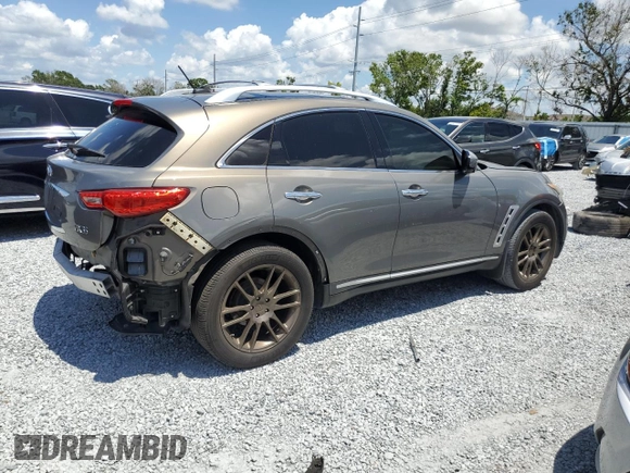 2010 Infiniti FX with VIN JN8AS1MW9AM852817, listed as a Copart auction lot 56326765 with Not provided miles and Salvage title. Bid and sale history available at DreamBid. Image 3.