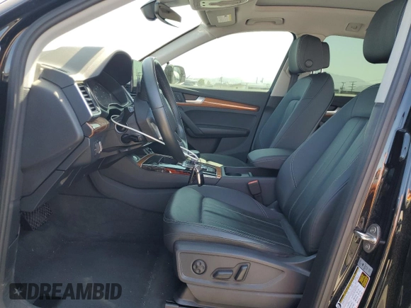 2023 Audi Q5 S line Premium with VIN WA1GAAFY9P2155489, listed as a Copart auction lot 58023625 with 18,513 mi miles and Salvage title. Bid and sale history available at DreamBid. Image 7.