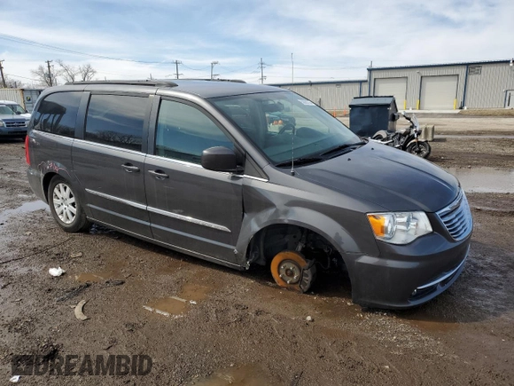 2016 Chrysler Town & Country Touring with VIN 2C4RC1BG8GR287795, listed as a Copart auction lot 50060755 with 128,461 mi miles and Salvage Title. Bid and sale history available at carsss.com. Image 4.