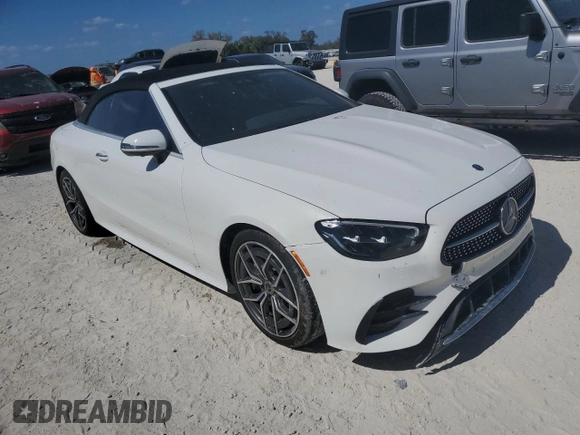 2021 Mercedes-Benz E 450 with VIN W1K1K5JB3MF145957, listed as a Copart auction lot 76880984 with Not provided miles and Non repairable. Bid and sale history available at DreamBid. Image 4.