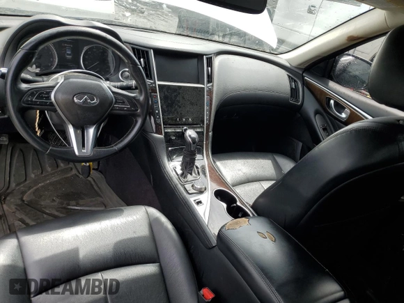 2018 Infiniti Q50 Luxe z VIN JN1EV7APXJM360210, wystawiony jako Copart lot #59193045 z przebiegiem 174 679 mil mil oraz Czysty tytuł • Clean title. Historia ofert i sprzedaży dostępna na DreamBid. Obrazek 8.