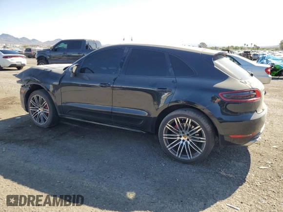 2015 Porsche Macan Turbo with VIN WP1AF2A5XFLB92557, listed as a Copart auction lot 54129055 with 113,058 mi miles and Salvage title. Bid and sale history available at DreamBid. Image 2.