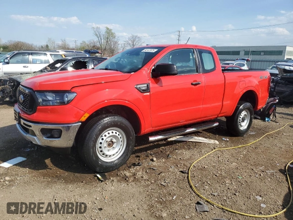 2021 Ford Ranger XL with VIN 1FTER1FH6MLD55273, listed as a Copart auction lot 54147975 with 44,139 mi miles and Salvage title. Bid and sale history available at DreamBid. Image 1.