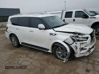 2018 Infiniti QX80 with VIN JN8AZ2NFXJ9663645, listed as a Copart auction lot 64206854 with 91,809 mi miles and Clean Title. Bid and sale history available at carsss.com. Image 4.