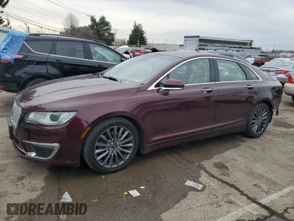 2017 Lincoln MKZ Select with VIN 3LN6L5D94HR664199, listed as a Copart auction lot 46431835 with 86,116 mi miles and Salvage title. Bid and sale history available at DreamBid. Image 1.