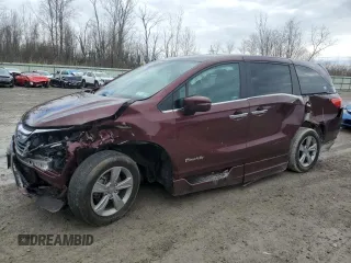 2019 Honda Odyssey EX-L with VIN 5FNRL6H70KB130948, listed as a Copart auction lot 52686395 with 35,632 mi miles and Salvage Title. Bid and sale history available at DreamBid. Image 1.