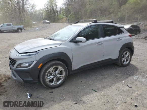2022 Hyundai Kona SEL with VIN KM8K6CAB0NU819594, listed as a Copart auction lot 54339375 with 21,457 mi miles and Salvage Title. Bid and sale history available at DreamBid. Image 1.