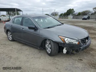 2009 Honda Accord Sdn EX-L with VIN 1HGCP26849A123455, listed as a Copart auction lot 50768085 with 124,497 mi miles and Salvage Title. Bid and sale history available at carsss.com. Image 4.