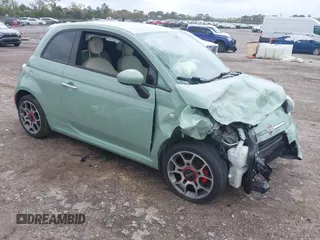 2015 FIAT 500 Sport with VIN 3C3CFFBRXFT636760, listed as a IAAI auction lot 41758427 with 36,827 mi miles and . Bid and sale history available at DreamBid. Image 1.