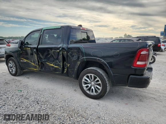 2020 Ram 1500 Laramie with VIN 1C6SRFJT5LN178284, listed as a Copart auction lot 61813575 with 90,699 mi miles and Salvage title. Bid and sale history available at DreamBid. Image 2.