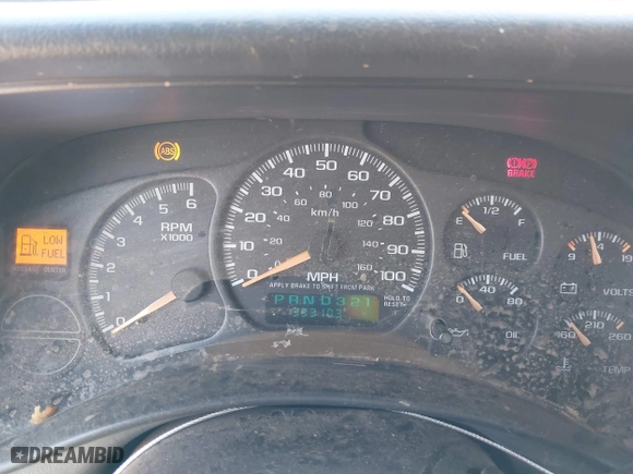 2002 Chevrolet Tahoe LT with VIN 1GNEC13Z52R257092, listed as a IAAI auction lot 41894646 with 333,103 mi miles. Bid and sale history available at carsss.com. Image 7.