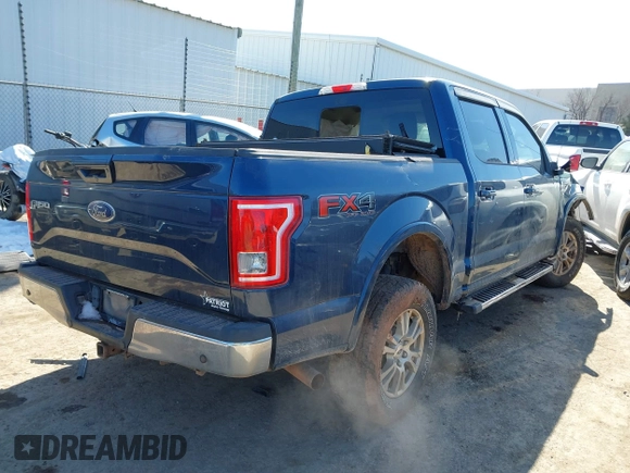 2017 Ford F-150 XL with VIN 1FTEW1EF6HKE49609, listed as a IAAI auction lot 41629397 with 98,192 mi miles. Bid and sale history available at carsss.com. Image 4.
