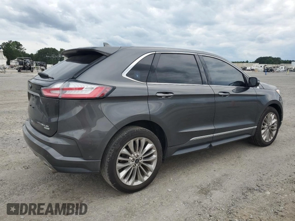 2020 Ford Edge Titanium with VIN 2FMPK3K9XLBB03754, listed as a Copart auction lot 59228775 with 63,034 mi miles and Salvage title. Bid and sale history available at DreamBid. Image 3.