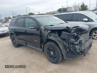 2021 GMC Acadia AT4 with VIN 1GKKNLLS7MZ200453, listed as a IAAI auction lot 41325602 with 48,491 mi miles. Bid and sale history available at carsss.com. Image 1.