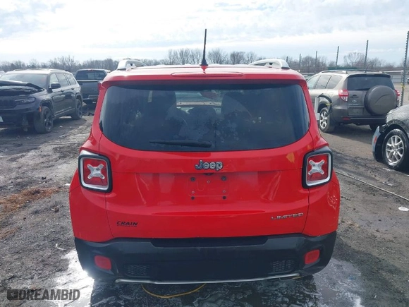 2016 Jeep Renegade Limited with VIN ZACCJADT4GPD65094, listed as a IAAI auction lot 41364080 with 133,737 mi miles. Bid and sale history available at carsss.com. Image 16.
