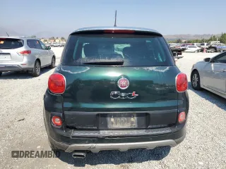 2014 FIAT 500L Trekking with VIN ZFBCFADH4EZ010196, listed as a Copart auction lot 62566094 with 128,519 mi miles and Salvage Title. Bid and sale history available at carsss.com. Image 6.