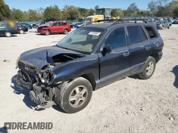 2004 Hyundai Santa Fe GLS with VIN KM8SC13E14U601747, listed as a Copart auction lot 76769864 with 190,446 mi miles and Salvage Title. Bid and sale history available at carsss.com. Image 1.