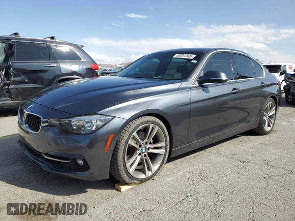 2017 BMW 3 Series 330i with VIN WBA8B9G37HNU56803, listed as a Copart auction lot 50347845 with 86,110 mi miles and Salvage Title. Bid and sale history available at carsss.com. Image 1.