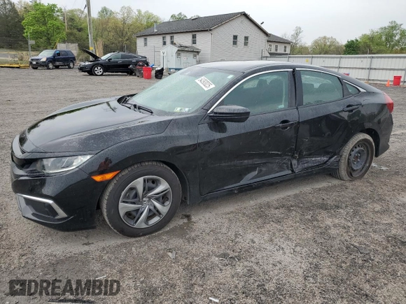 2021 Honda Civic LX z VIN 2HGFC2F6XMH502056, wystawiony jako Copart lot #54393025 z przebiegiem 57 080 mil mil oraz Czysty tytuł • Clean title. Historia ofert i sprzedaży dostępna na DreamBid. Obrazek 1.