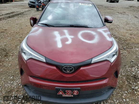 2019 Toyota C-HR XLE with VIN JTNKHMBX4K1026225, listed as a Copart auction lot 47932385 with 83,631 mi miles and Salvage Title. Bid and sale history available at DreamBid. Image 5.