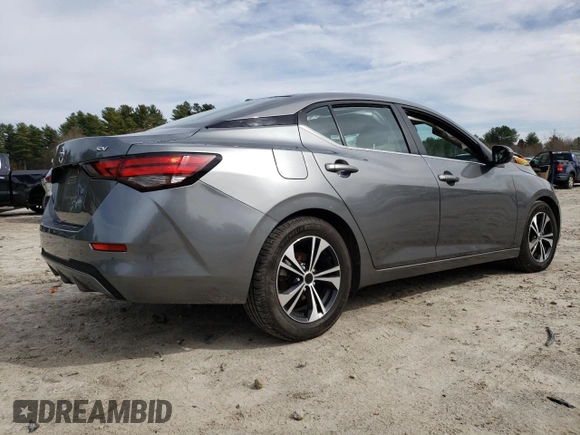 2021 Nissan Sentra SV with VIN 3N1AB8CVXMY255368, listed as a Copart auction lot 49578035 with 72,232 mi miles and Salvage Title. Bid and sale history available at DreamBid. Image 3.