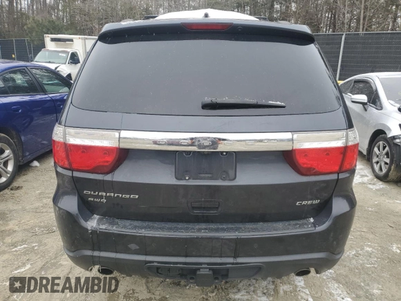 2013 Dodge Durango Crew with VIN 1C4SDJDT9DC538529, listed as a Copart auction lot 88201115 with 142,753 mi miles and Salvage title. Bid and sale history available at DreamBid. Image 6.
