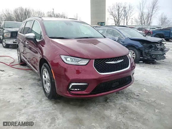 2023 Chrysler Pacifica Limited with VIN 2C4RC3GG5PR600273, listed as a Copart auction lot 46516335 with 34,057 mi miles and Non Repairable. Bid and sale history available at carsss.com. Image 14.