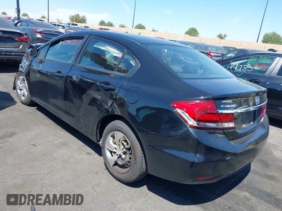 2013 Honda Civic LX with VIN 19XFB2F59DE277780, listed as a IAAI auction lot 42014724 with Not Provided miles and . Bid and sale history available at DreamBid. Image 3.