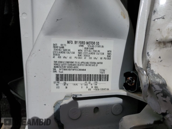 2015 Ford F-350 Platinum с VIN 1FT8W3BT8FEC88484, выставлен на аукционе Copart как лот 49460625 с пробегом 227 425 миль миль и Списание • Salvage title. История ставок и продаж доступна на DreamBid. Изображение 12.