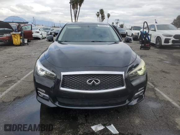 2016 Infiniti Q50 2.0t Premium with VIN JN1CV7AP4GM202199, listed as a Copart auction lot 48600515 with 112,485 mi miles and Salvage Title. Bid and sale history available at carsss.com. Image 5.