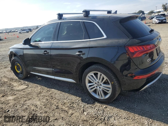 2019 Audi Q5 Premium Plus with VIN WA1BNAFY9K2121348, listed as a Copart auction lot 45600155 with 95,616 mi miles and Salvage Title. Bid and sale history available at carsss.com. Image 2.
