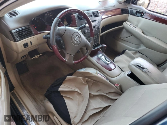 2003 Lexus ES 300 with VIN JTHBF30G430107593, listed as a Copart auction lot 52400765 with 270,767 mi miles and Salvage Title. Bid and sale history available at DreamBid. Image 8.