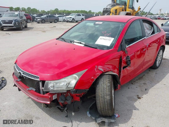 2014 Chevrolet Cruze ECO with VIN 1G1PH5SB2E7353415, listed as a IAAI auction lot 41944732 with 1 mi miles. Bid and sale history available at carsss.com. Image 2.