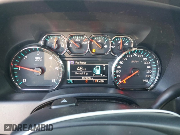 2015 Chevrolet Silverado 1500 LT with VIN 1GCRCRECXFZ250906, listed as a Copart auction lot 80657524 with 136,066 mi miles and Salvage Title. Bid and sale history available at DreamBid. Image 9.
