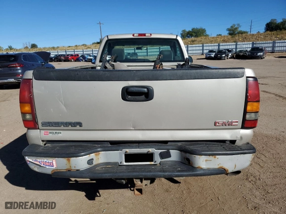 2007 GMC Sierra 2500HD Classic Work Truck with VIN 1GTHK24U57E188436, listed as a Copart auction lot 76539294 with 0 mi miles and Salvage Title. Bid and sale history available at carsss.com. Image 6.