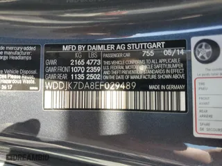 2014 Mercedes-Benz SL-Class SL 550 with VIN WDDJK7DA8EF029489, listed as a Copart auction lot 75160184 with 15,665 mi miles and Salvage Title. Bid and sale history available at carsss.com. Image 12.