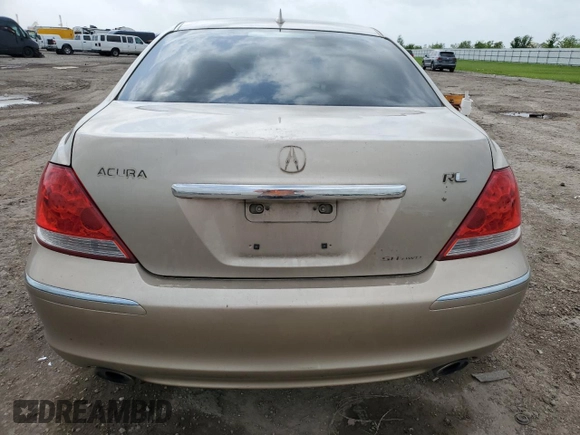 2006 Acura RL z VIN JH4KB16576C008162, wystawiony jako Copart lot #51801115 z przebiegiem Nie podano mil oraz Szkoda całkowita • Salvage title. Historia ofert i sprzedaży dostępna na DreamBid. Obrazek 6.